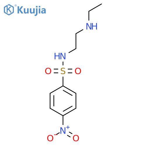 N-2-(ethylamino)ethyl-4-nitrobenzene-1-sulfonamide structure