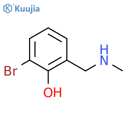 2-bromo-6-(methylamino)methylphenol structure