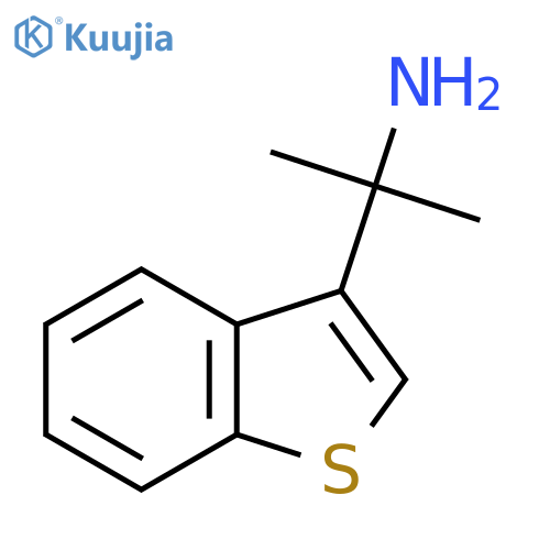 2-(1-benzothiophen-3-yl)propan-2-amine structure