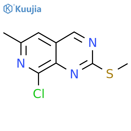 8-chloro-6-methyl-2-methylsulfanyl-pyrido[3,4-d]pyrimidine structure