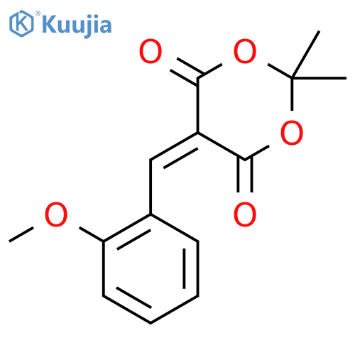 1,3-Dioxane-4,6-dione, 5-[(2-methoxyphenyl)methylene]-2,2-dimethyl- structure