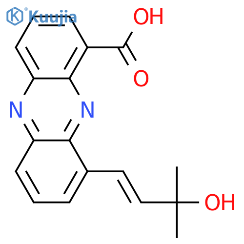 9-(3-Methyl-2-butenyl)-1-phenazinecarboxylic acid; Δ1'-Isomer(E-), 3'-hydroxy structure