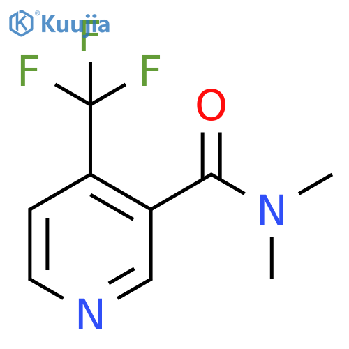 3-Pyridinecarboxamide, N,N-dimethyl-4-(trifluoromethyl)- structure