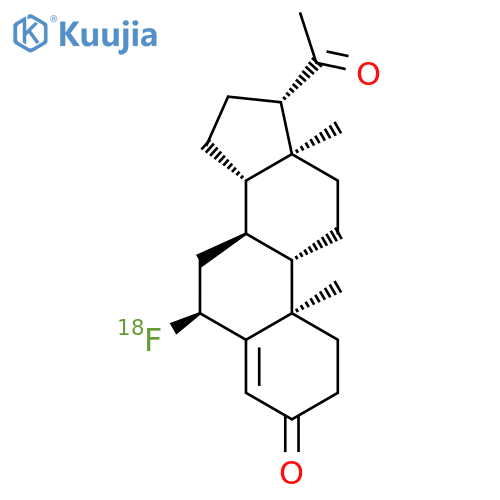 Pregn-4-ene-3,20-dione,6-(fluoro-18F)-, (6a)- (9CI) structure