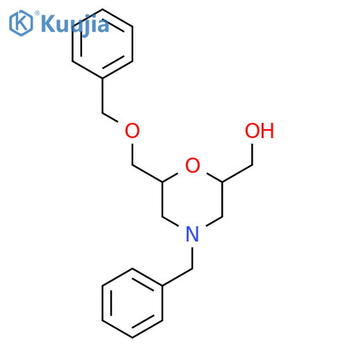 6-[(Phenylmethoxy)methyl]-4-(phenylmethyl)-2-morpholinemethanol structure
