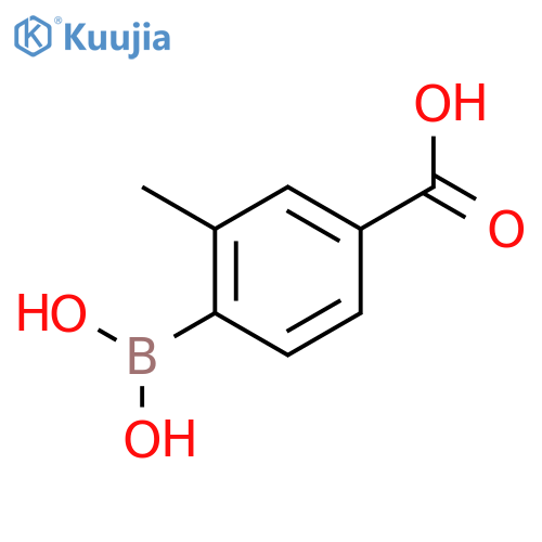 4-Borono-3-methylbenzoic acid structure