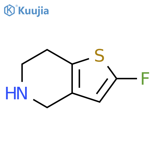 2-fluoro-4H,5H,6H,7H-thieno3,2-cpyridine structure