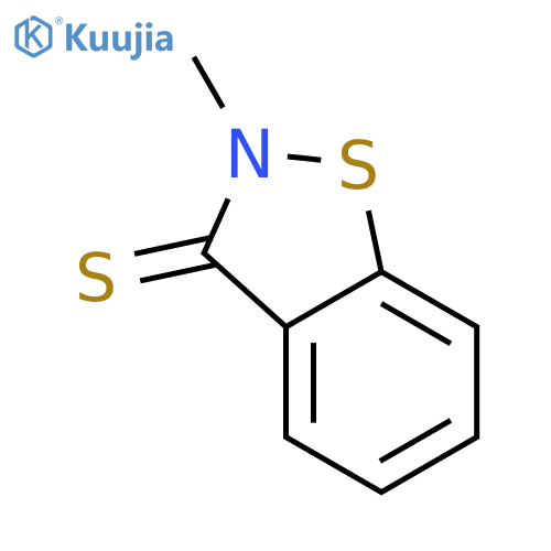 1,2-Benzisothiazole-3(2H)-thione,2-methyl- structure