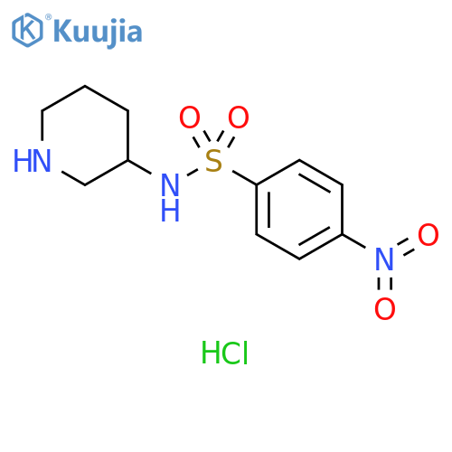 4-nitro-N-(piperidin-3-yl)benzene-1-sulfonamide structure