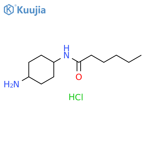 N-(4-aminocyclohexyl)hexanamide hydrochloride structure