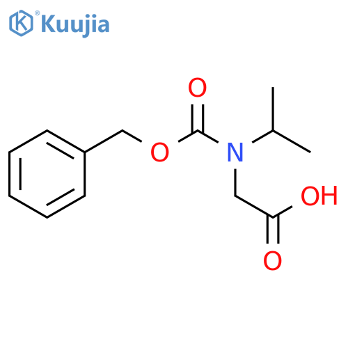 2-{(benzyloxy)carbonyl(propan-2-yl)amino}acetic acid structure