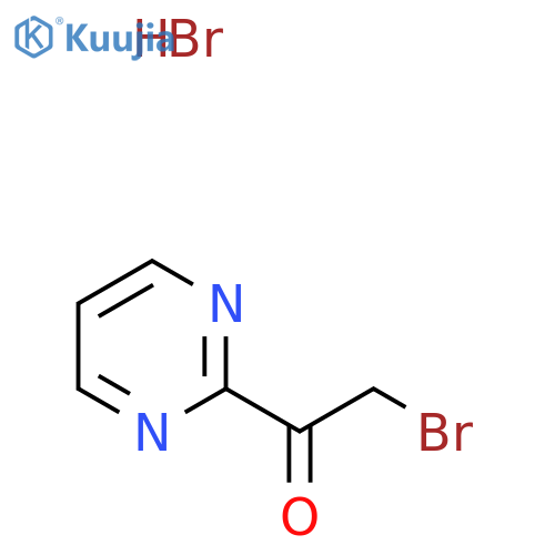 2-Bromo-1-(pyrimidin-2-yl)ethanone hydrobromide structure