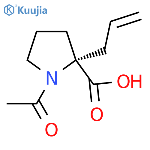 (R)-1-Acetyl-2-allylpyrrolidine-2-carboxylic acid structure