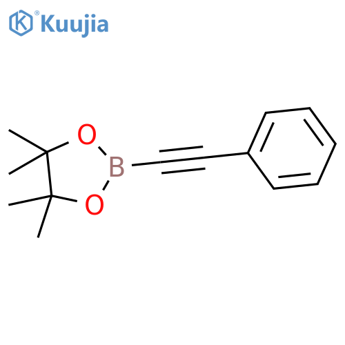 4,4,5,5-Tetramethyl-2-(phenylethynyl)-1,3,2-dioxaborolane structure