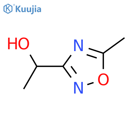 1-(5-methyl-1,2,4-oxadiazol-3-yl)ethan-1-ol structure