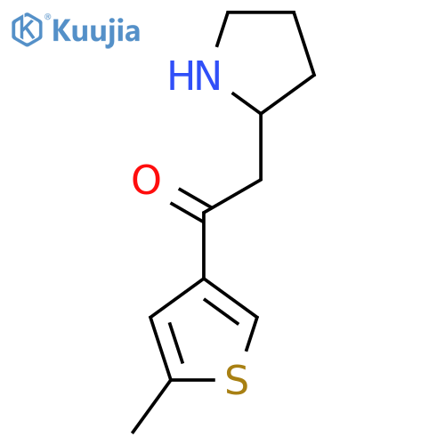 1-(5-Methylthiophen-3-yl)-2-(pyrrolidin-2-yl)ethan-1-one structure