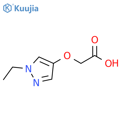 2-(1-ethyl-1H-pyrazol-4-yl)oxyacetic acid structure