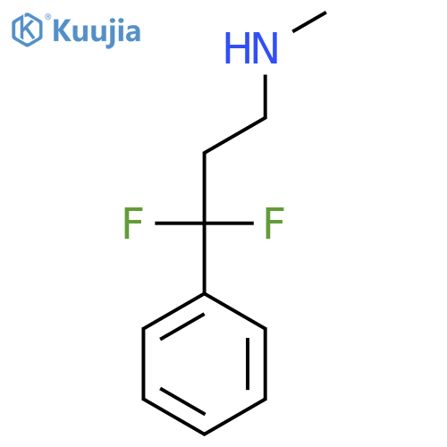 (3,3-Difluoro-3-phenylpropyl)(methyl)amine structure