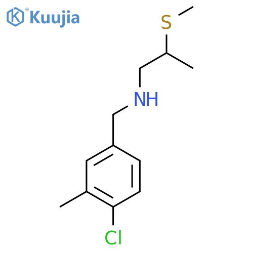 (4-chloro-3-methylphenyl)methyl2-(methylsulfanyl)propylamine structure