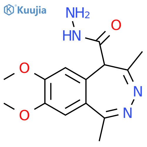 7,8-Dimethoxy-1,4-dimethyl-5H-benzo[d][1,2]diazepine-5-carboxylic acid hydrazide structure