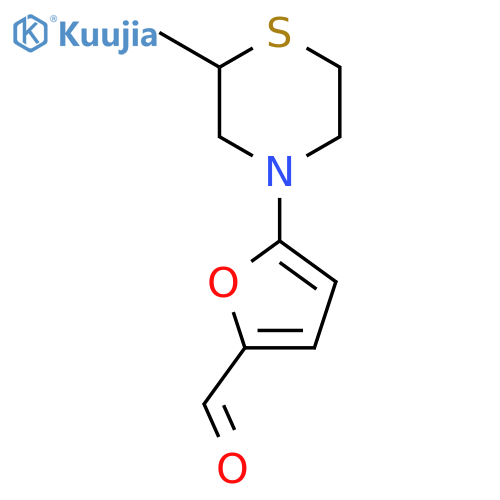 5-(2-Methylthiomorpholin-4-yl)furan-2-carbaldehyde structure