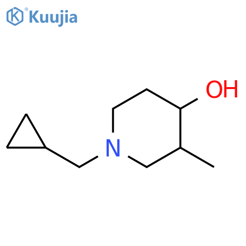 1-(cyclopropylmethyl)-3-methylpiperidin-4-ol structure