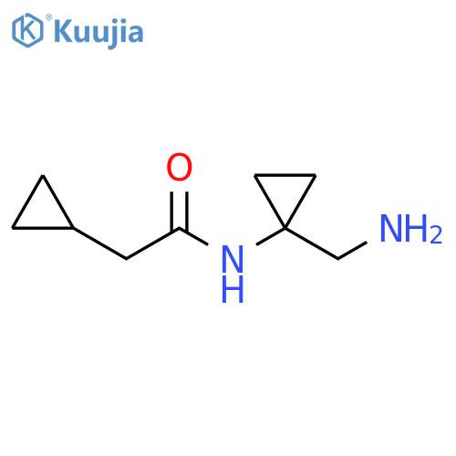 Cyclopropaneacetamide, N-[1-(aminomethyl)cyclopropyl]- structure