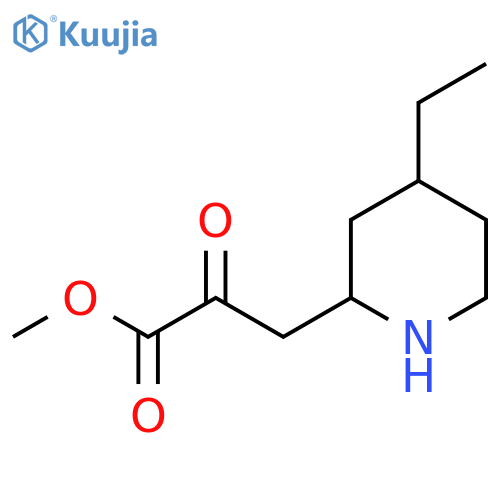 methyl 3-(4-ethylpiperidin-2-yl)-2-oxopropanoate structure