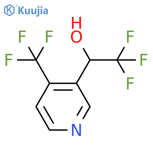 2,2,2-trifluoro-1-4-(trifluoromethyl)pyridin-3-ylethan-1-ol structure