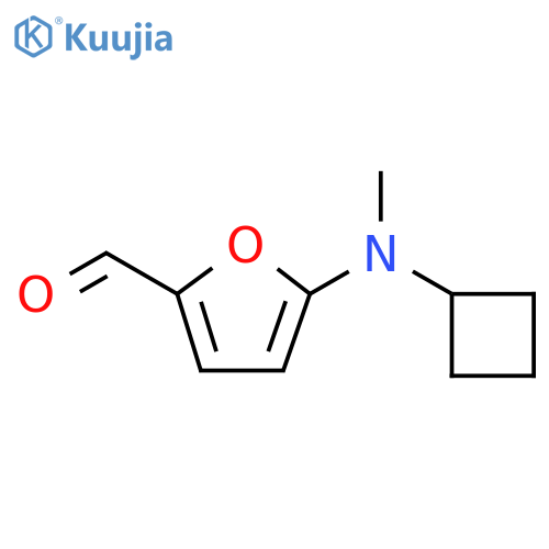 2-Furancarboxaldehyde, 5-(cyclobutylmethylamino)- structure
