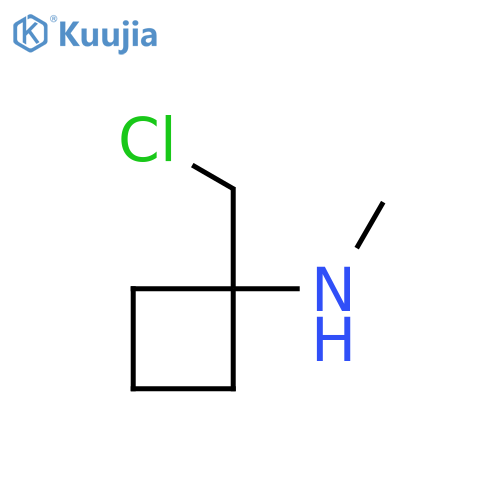 1-(chloromethyl)-N-methylcyclobutan-1-amine structure