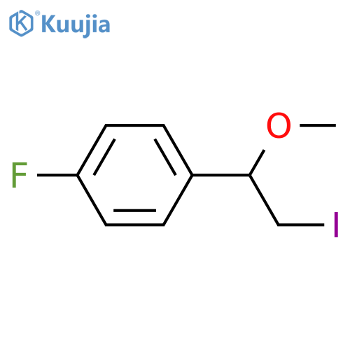 1-Fluoro-4-(2-iodo-1-methoxyethyl)benzene structure