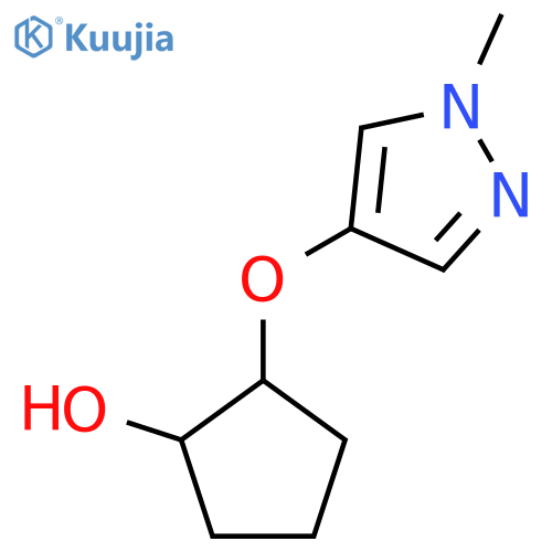 2-[(1-Methyl-1H-pyrazol-4-yl)oxy]cyclopentan-1-ol structure