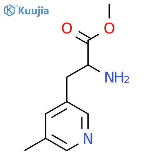 Methyl 2-amino-3-(5-methylpyridin-3-yl)propanoate structure