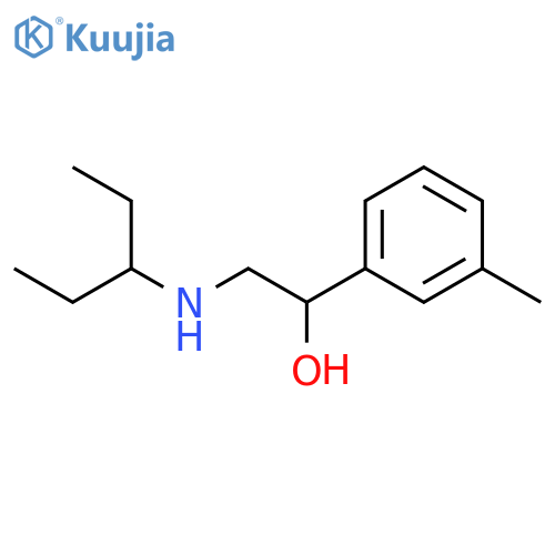 Benzenemethanol, α-[[(1-ethylpropyl)amino]methyl]-3-methyl- structure