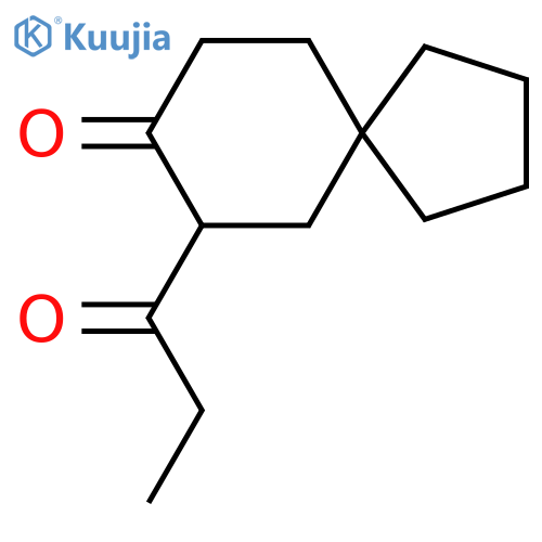 7-propanoylspiro4.5decan-8-one structure