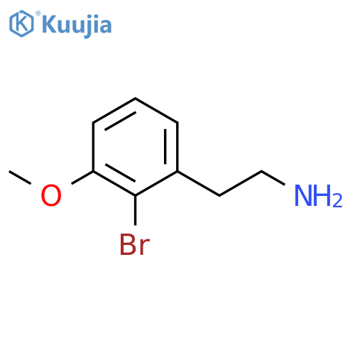 2-(2-bromo-3-methoxyphenyl)ethan-1-amine structure