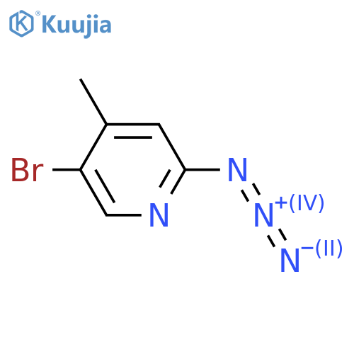 2-azido-5-bromo-4-methylpyridine structure