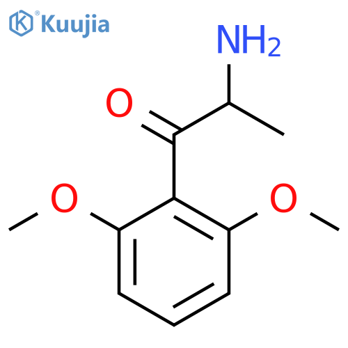 2-amino-1-(2,6-dimethoxyphenyl)propan-1-one structure