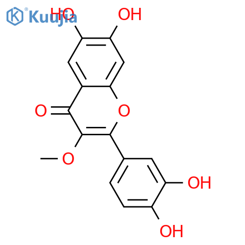 3,3',4',6,7-Pentahydroxyflavone; 3-Me ether structure
