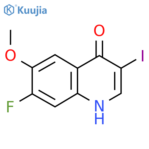 7-Fluoro-3-iodo-6-methoxyquinolin-4-ol structure