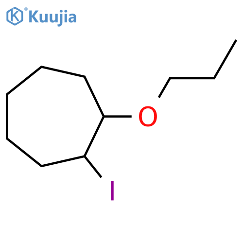 1-Iodo-2-propoxycycloheptane structure