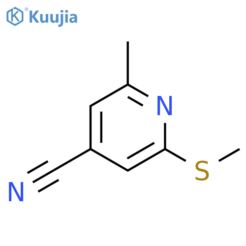 4-Pyridinecarbonitrile, 2-methyl-6-(methylthio)- structure