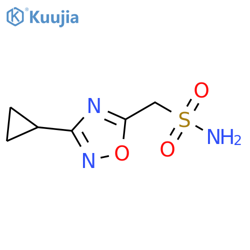 (3-cyclopropyl-1,2,4-oxadiazol-5-yl)methanesulfonamide structure