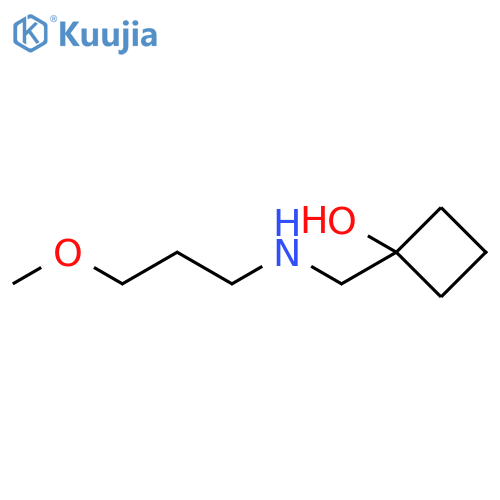 1-{[(3-methoxypropyl)amino]methyl}cyclobutan-1-ol structure