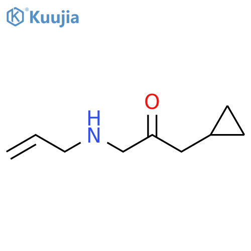 2-Propanone, 1-cyclopropyl-3-(2-propen-1-ylamino)- structure
