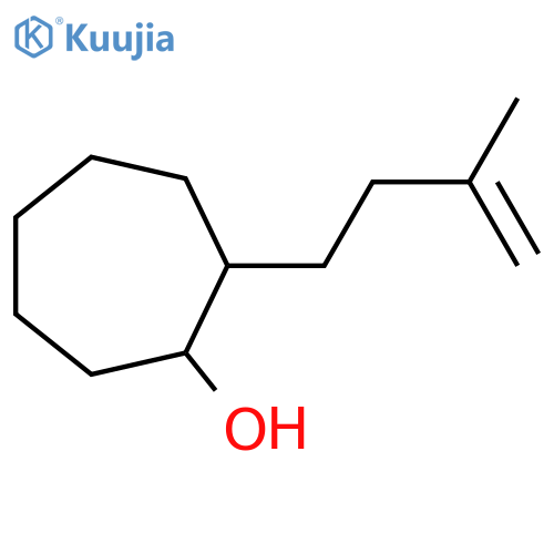 2-(3-methylbut-3-en-1-yl)cycloheptan-1-ol structure