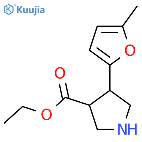 ethyl 4-(5-methylfuran-2-yl)pyrrolidine-3-carboxylate structure
