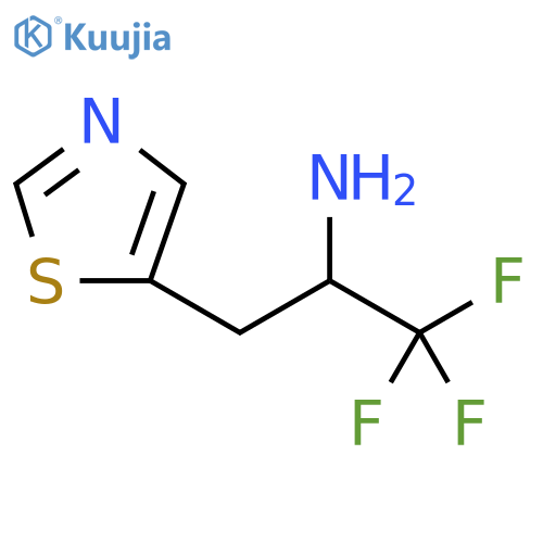 5-Thiazoleethanamine, α-(trifluoromethyl)- structure