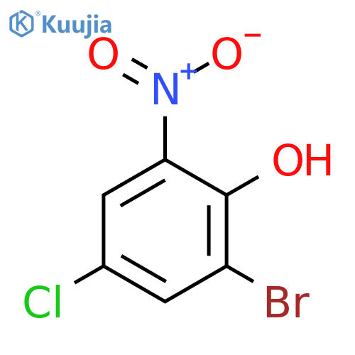 2-Bromo-4-chloro-6-nitrophenol structure